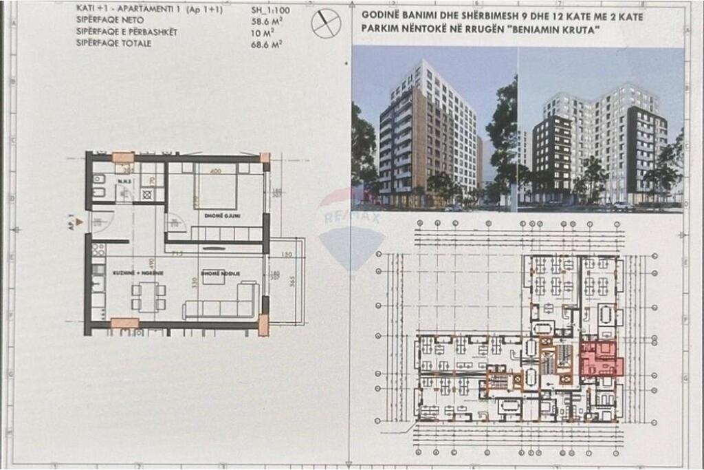 Apartment 1+1 for Sale Former Aviation Field