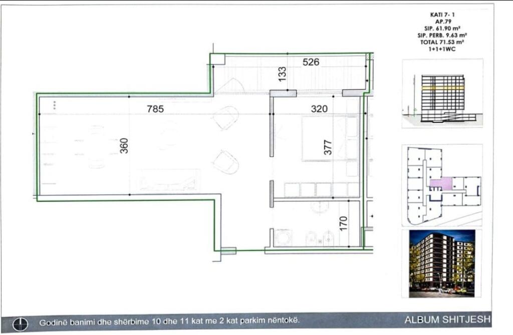 Apartment 1+1 for sale in Don Bosko    