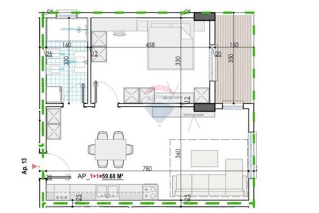APPARTAMENTO 1+1 IN VENDITA KAMEZ
