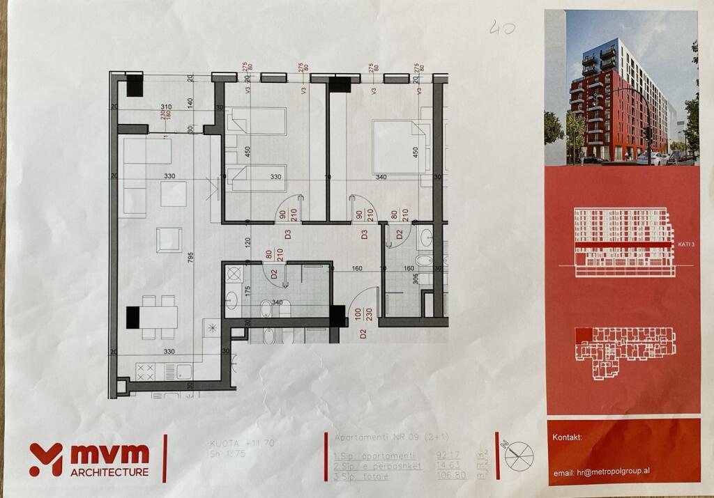 Apartment 2+1+2 for Sale Don Bosco Egnatia Street