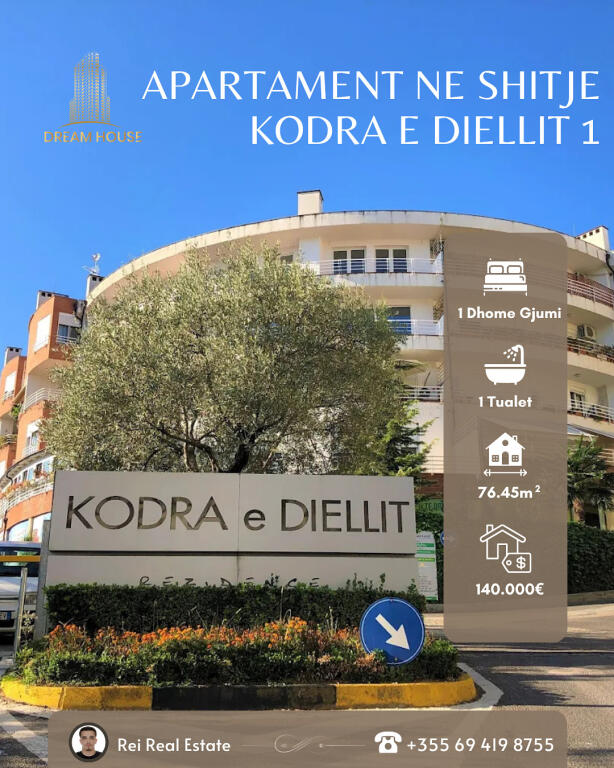 🏡Apartament 1+1 ne Shitje | 📍Kodra e Diellit | 💶140.000€