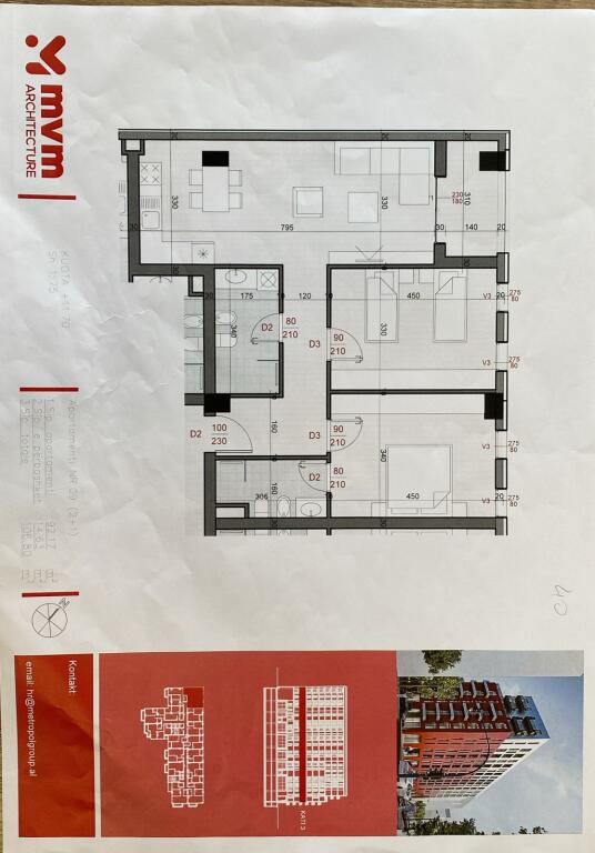 Apartment 2+1+2 for sale in Don Bosko     