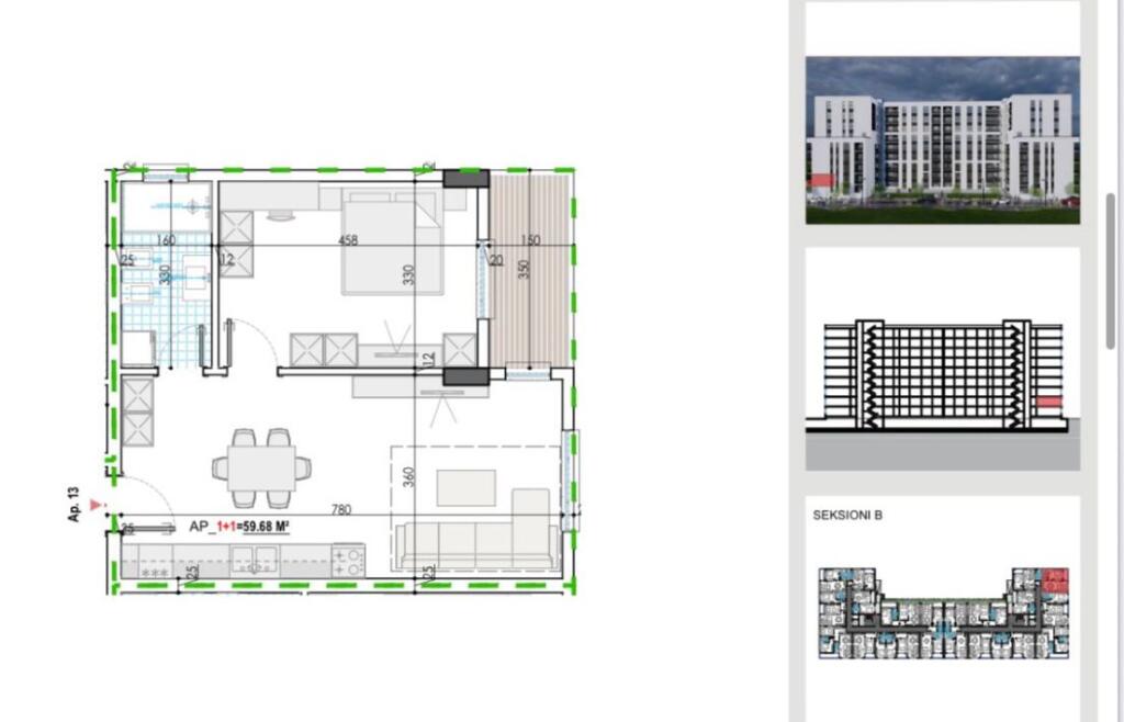 APARTAMENT 1+1 NE SHITJE NE KAMEZ