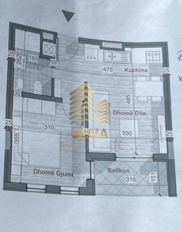 Shitet, Apartament 1+1+blk, Kompleksi Univers City, 68.000 Euro