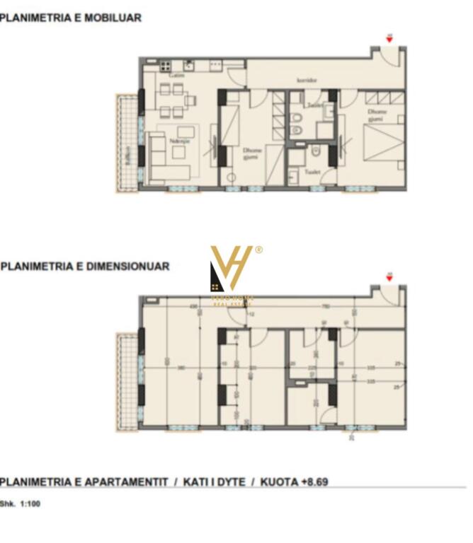 VENDESI APPARTAMENTO 2+1+2 AL 5 MAJI 170.000 EURO