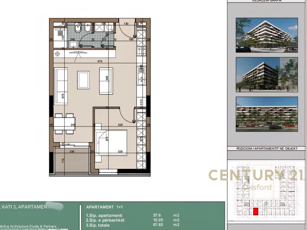 BULEVARDI KAMEZ SHESIM APARTAMENT 1+1