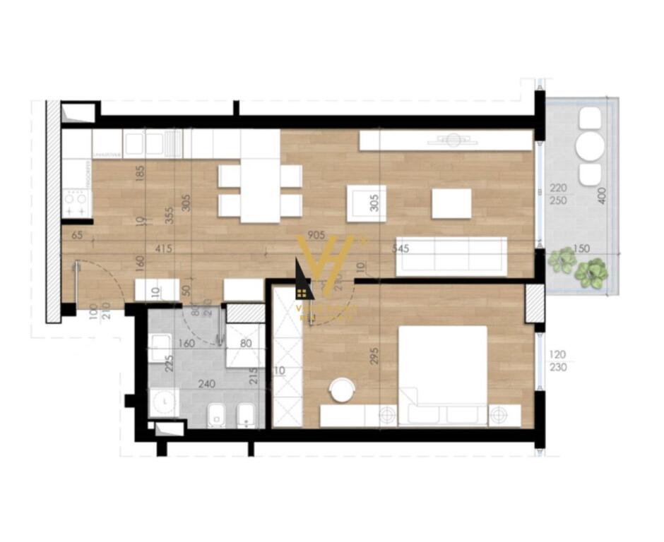 FOR SALE APARTMENT 1+1 AT GARDEN RESIDENCE TURDIU, FUSHA E AVIACIONIT 122,500 EURO