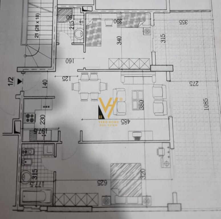 SHITET APARTAMENT 2+1+2 NE KOMPLEKSIN MOLLA, YZBERISHT 173.000 EURO