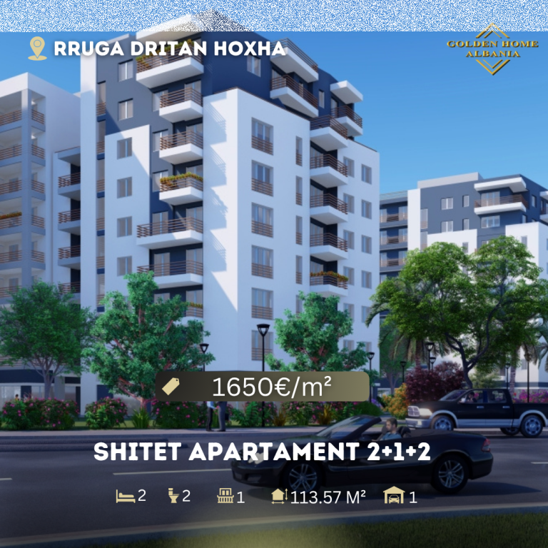 Apartment 2+1+2 for sale on Dritan Hoxha Street!
