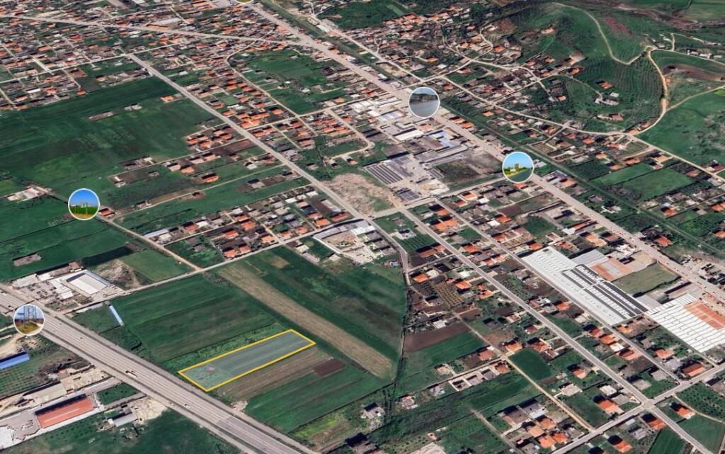Land for sale for warehouse, along the secondary road of the Kavaje-Rrogozhine highway (near AutoDupi, near Auto “Dupi” Blerimaj