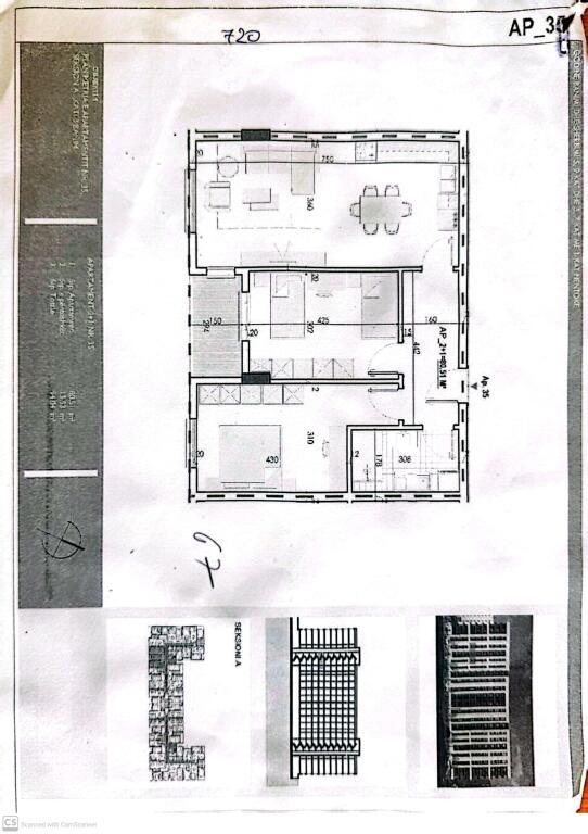 OCCASION, Apt. 2+1 - Kamez, Rethi i Ullirit - 720€/m²