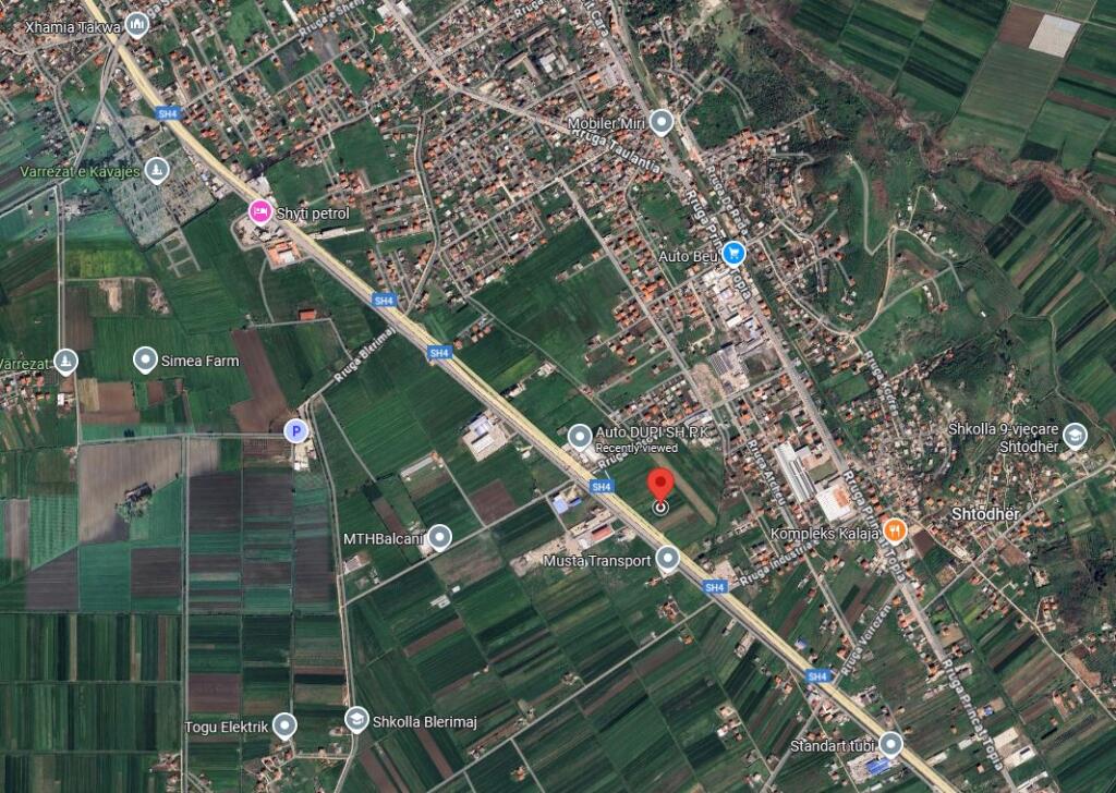 Land for sale for warehouse, along the secondary road of the Kavaje-Rrogozhine highway (near AutoDupi, near Auto “Dupi” Blerimaj
