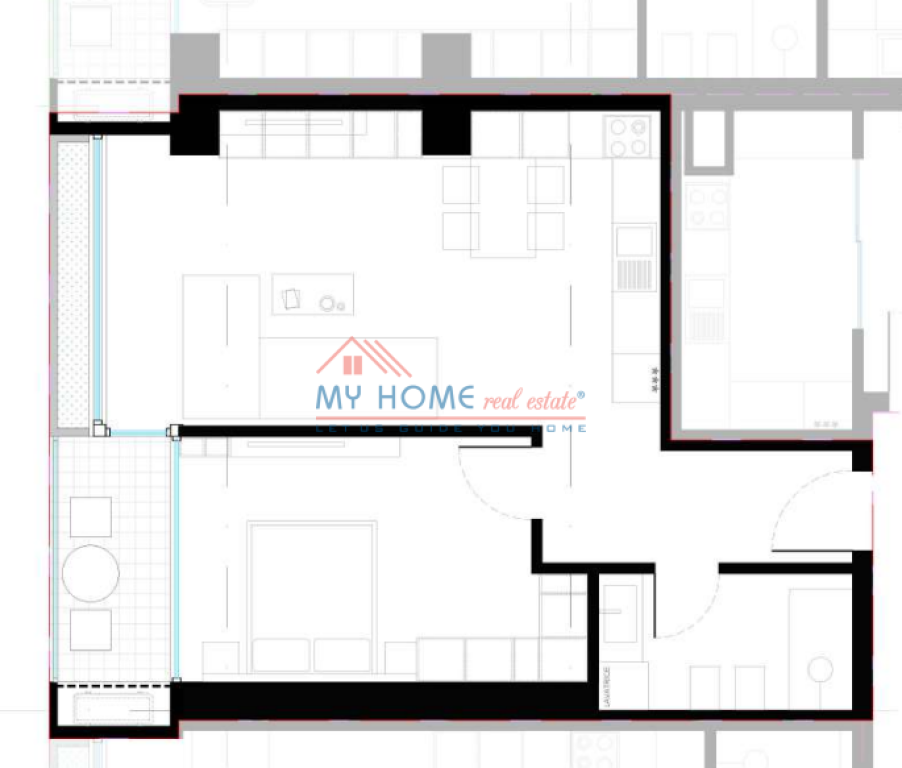 Apartamente 1+1 ne Shitje te Zogu i Zi Tirane