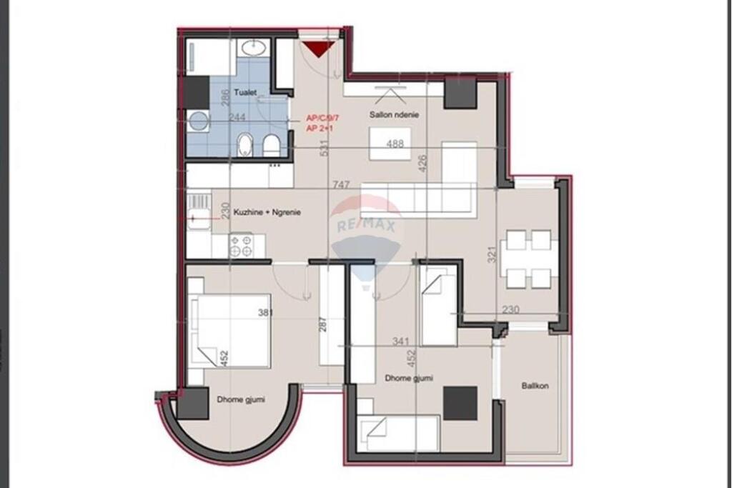 Apartament 2+1 në shitje pran 21 Dhjetorit !