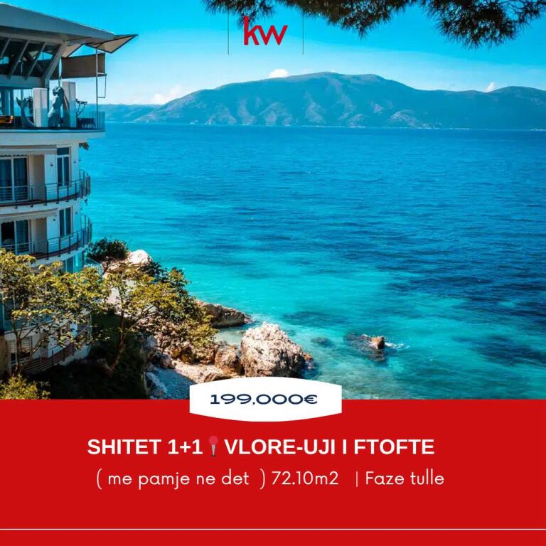 Shitet Apartament 1+1 – Uji i Ftohtë, Vlorë