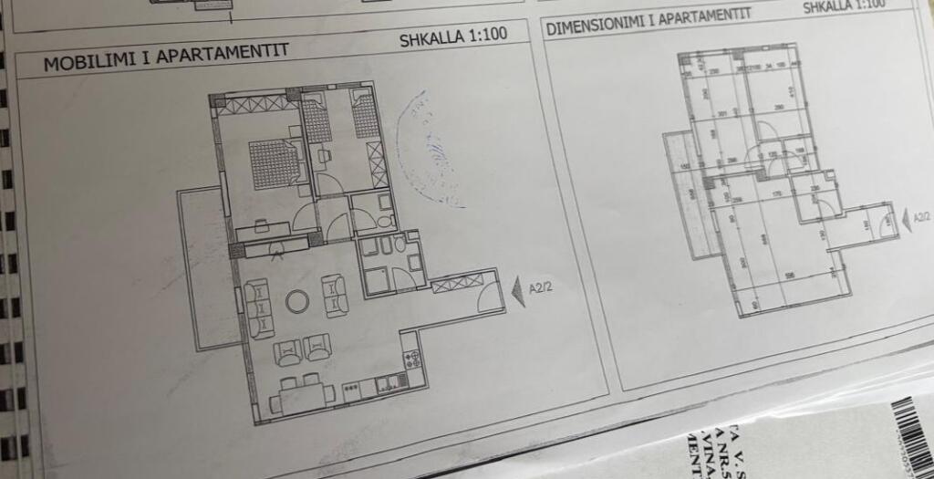 Shitet apartament 2+1 Ali Demi, 1390 euro/m2