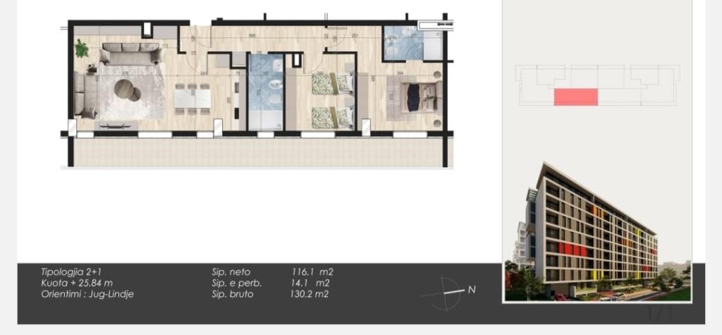 OCCASIONE!! VENDIAMO APPARTAMENTO 2+1+2 A UNIVERS CITY (QTU) !