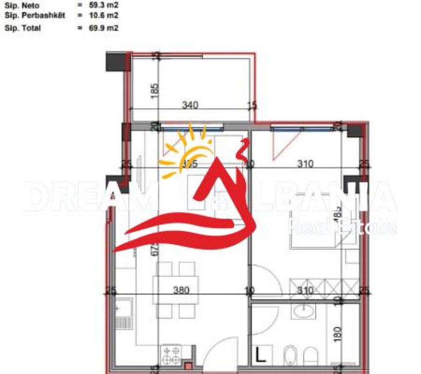 Apartamente 1+1  ne shitje te Viva Residence prane Globe , Tirane  (ID 4111961)

