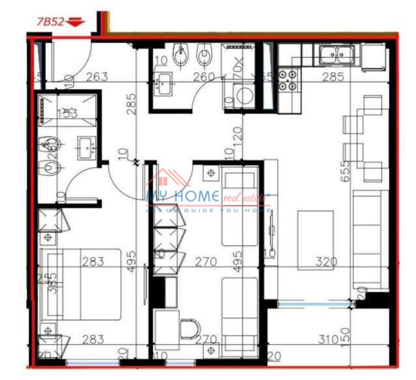 Apartament 2+1+2 poste parkimi ne Shitje te Univers City Tirane