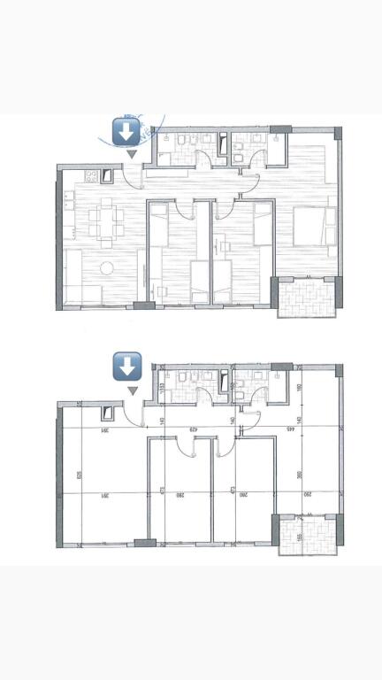 Appartamento 3+1+2 +Balcone in vendita presso Via 5 Maggio – Tirana (ID 4131465)