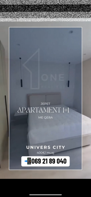 Apartment 1+1 for rent Univers City