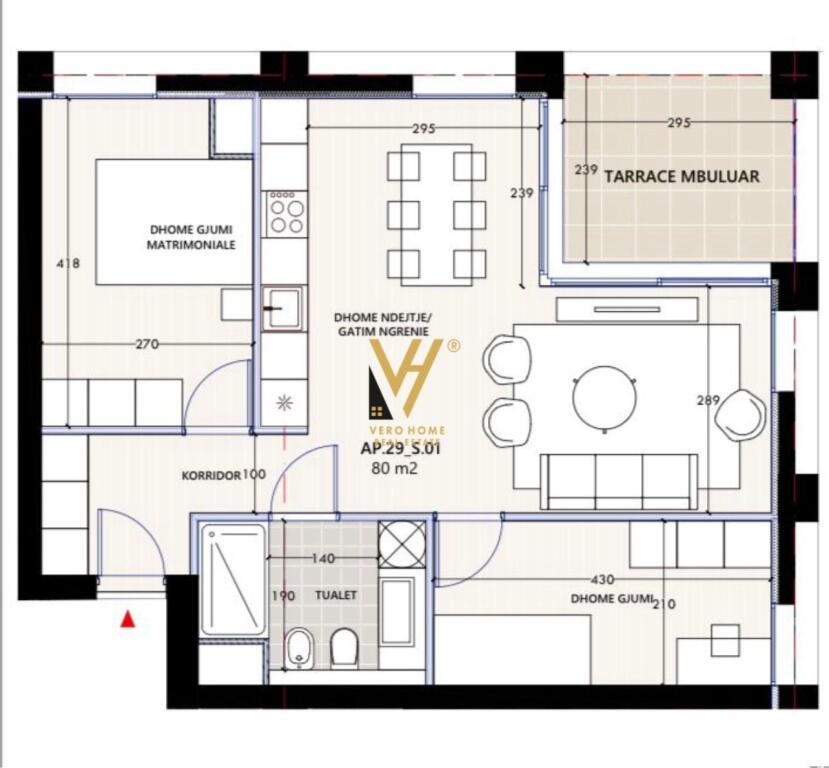 VENDESI APPARTAMENTO 2+1+BLK A VLORA MARINA 333.000 EURO