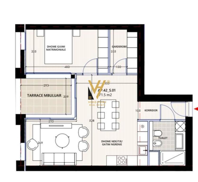 VENDESI APPARTAMENTO 1+1+BLK A VLORA MARINA 267.000 EURO