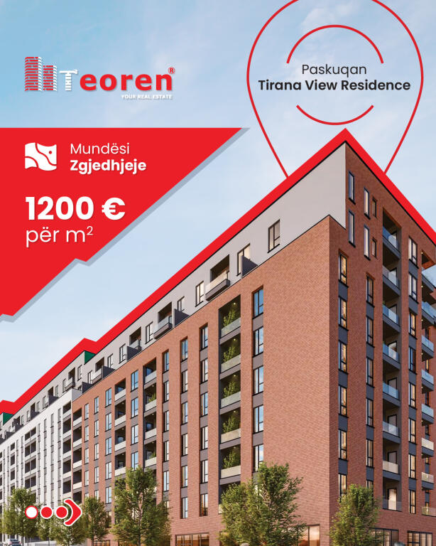 Apartamente në shitje - Tirana View Residence, Paskuqan!