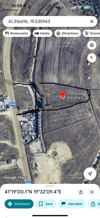 LAND FOR SALE 1750M2 HIGHWAY TR-DR 210,000 EURO
