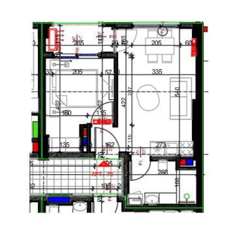 Apartment for Sale 1+1 at Kavaja Street (ID B110480) Tirana