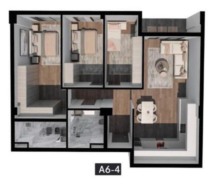 Apartment 3+1+2 for Sale - Diellon Complex
