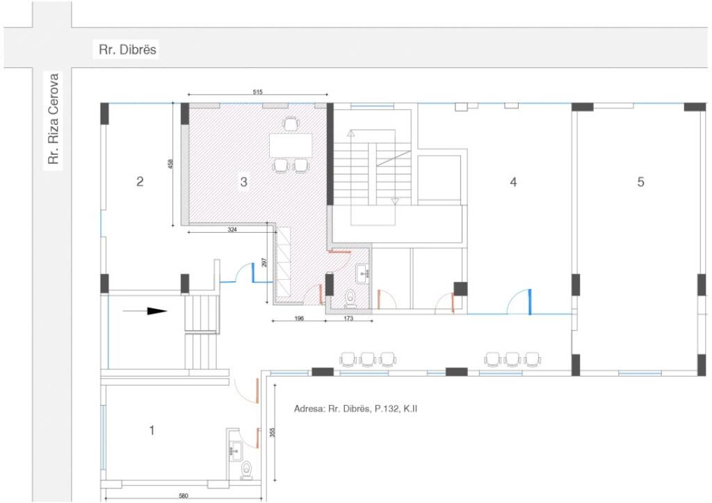 Business premises for rent at Dibres street