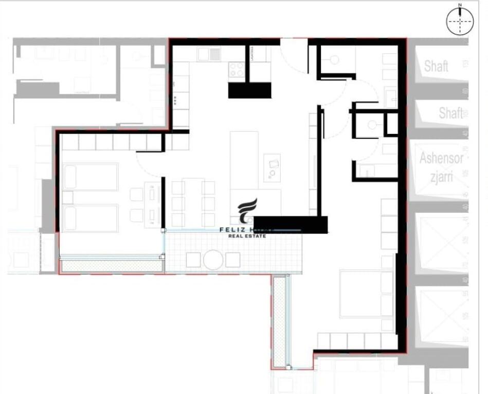 SHITET APARTAMENT 2+1 ZOGU ZI 253.000 EURO