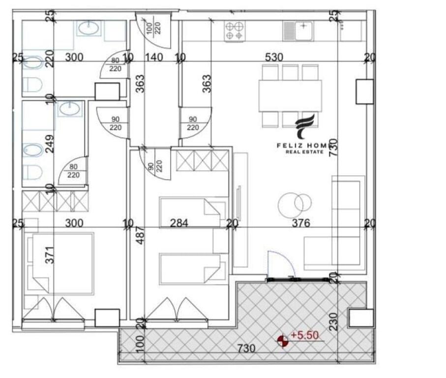 FOR SALE APARTMENT 2+1 LAPRAKE 187,000 EURO