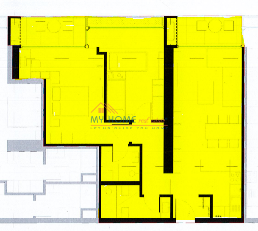 Apartment 2+1 for Sale Dritan Hoxha Street Tirana