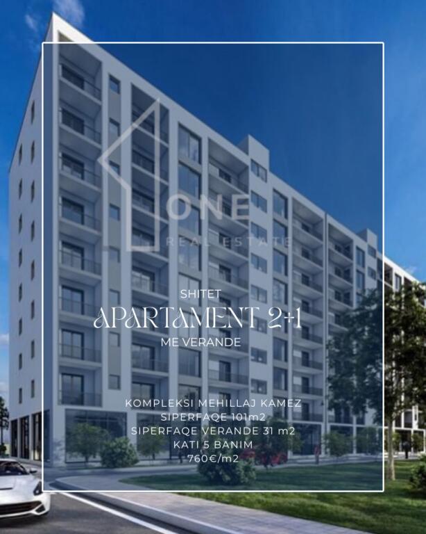 Shitet apartament 2+1+VERANDE KAMEZ