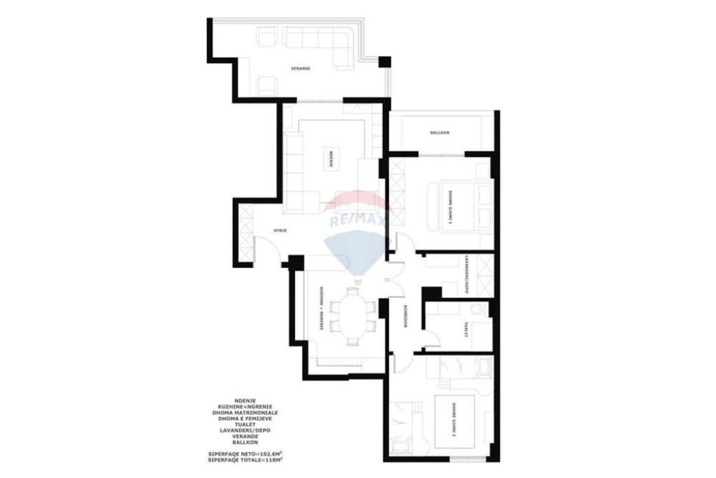 APARTAMENT 2+1 NE FRESK!