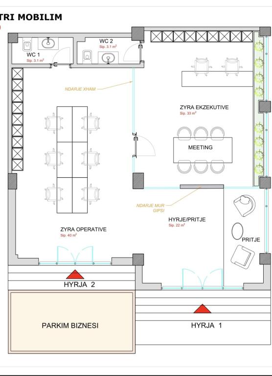 BUSINESS PREMISES FOR SALE AT LIQENI I THATE 250,000 euro