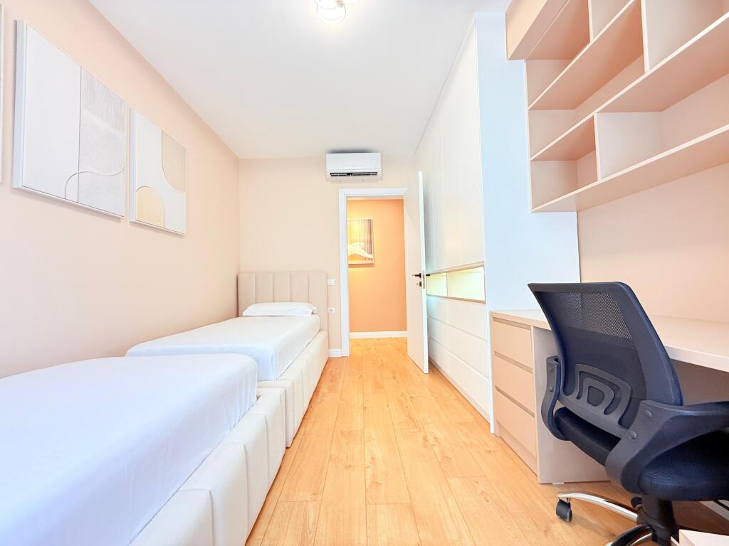 Apartament luksoz me qira 2+1+2 + verandë – Kodra e Diellit 2