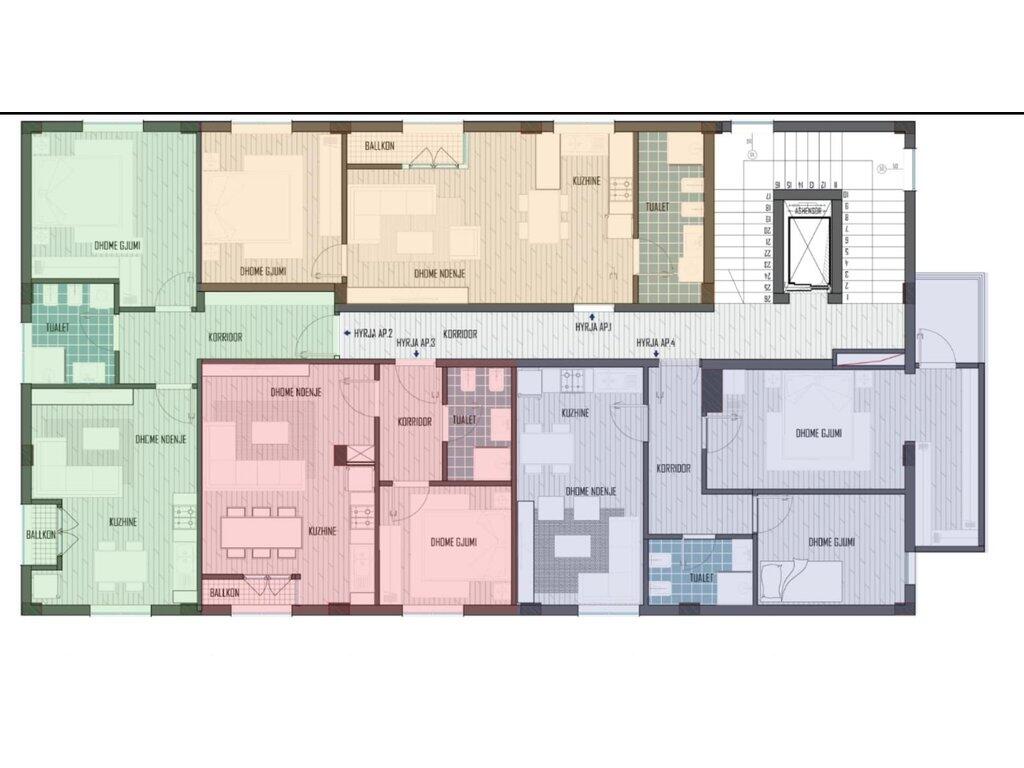 5-Storey Multifunctional Building for Sale in Sauk, Tirana