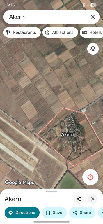Vlora airport, land with ownership certificate