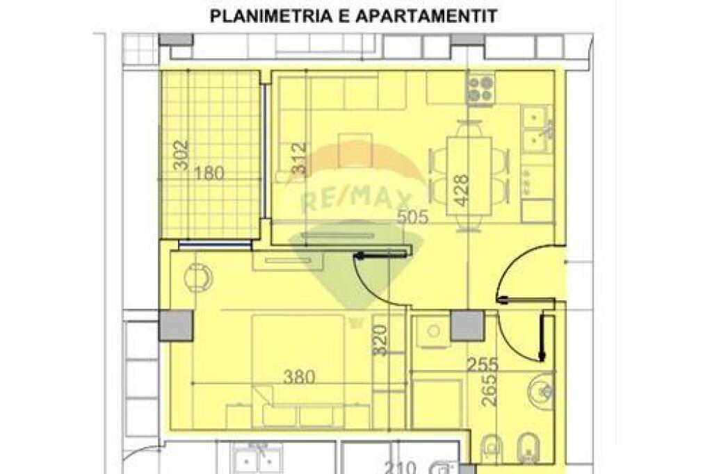 Appartamento 1+1 in vendita vicino alla strada Paskuqan. !
