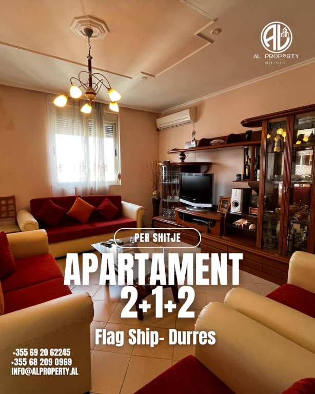 Apartment 2+1+2 for Sale – Center Durrës