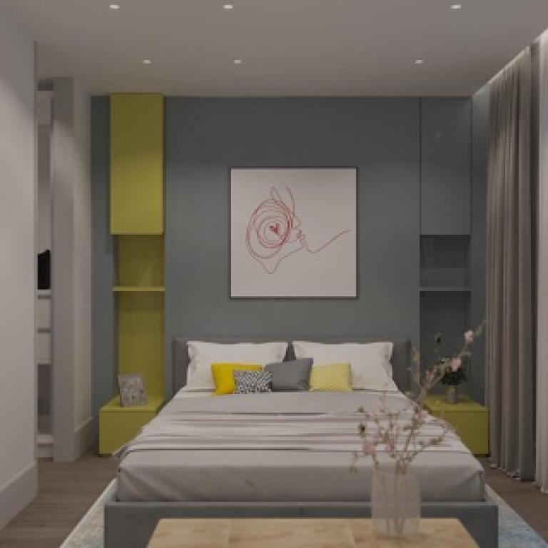 2+1 for rent newly furnished at the dry lake for 700€