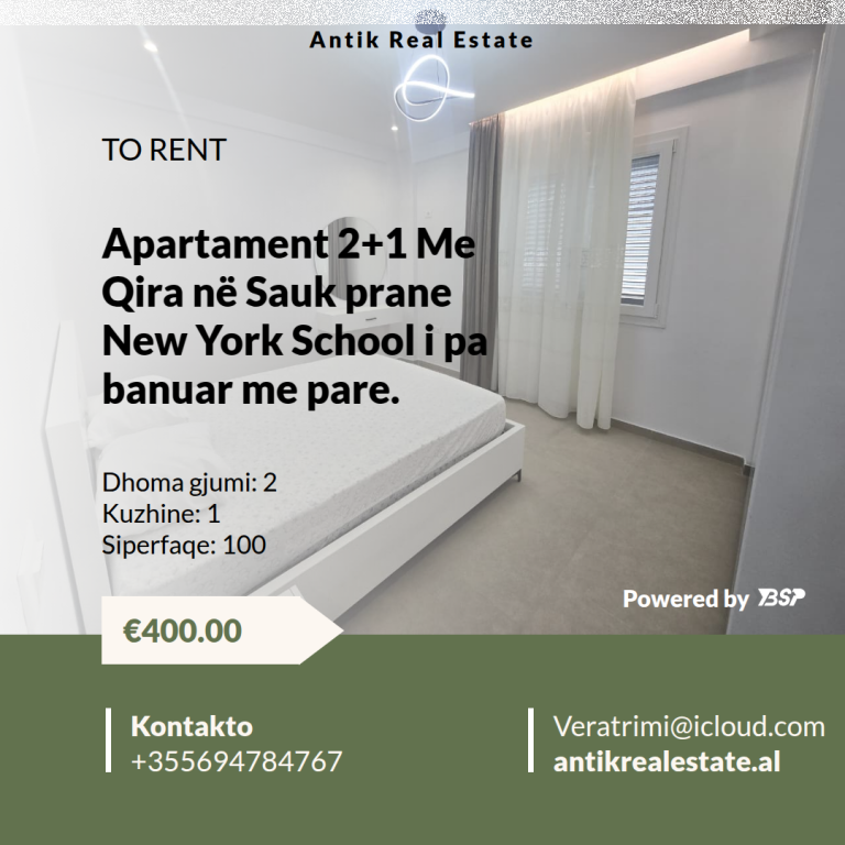 APARTAMENT ME QERA NE SAUK I RI