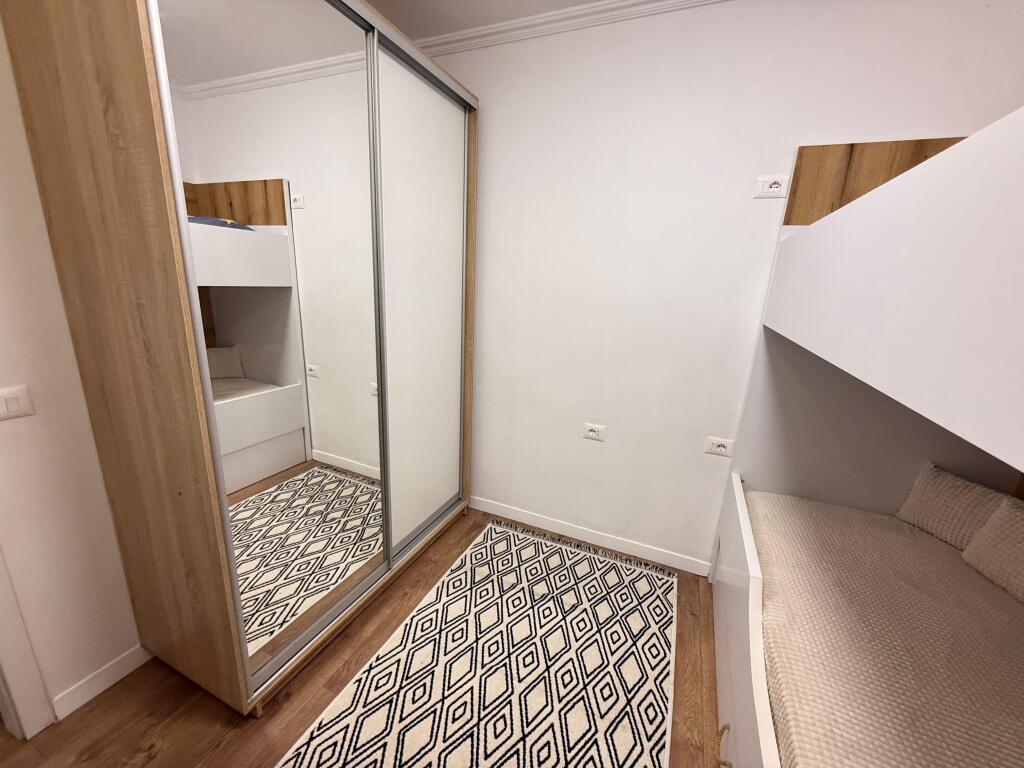 📢 For Rent – Apartment 2+1 + Parking 📍 Bogdaneve Street, Tirana 🏢 3rd Floor, building without elevator 🛋️ Layout: 2 bedrooms, living room with kitchen, bathroom, balcony 🚗 Parking included 💶 Price: 700 €/month