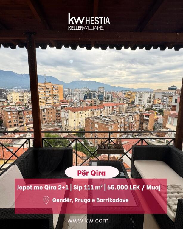 Me qira – Apartament 2+1, Qendër Rruga e Barrikadave