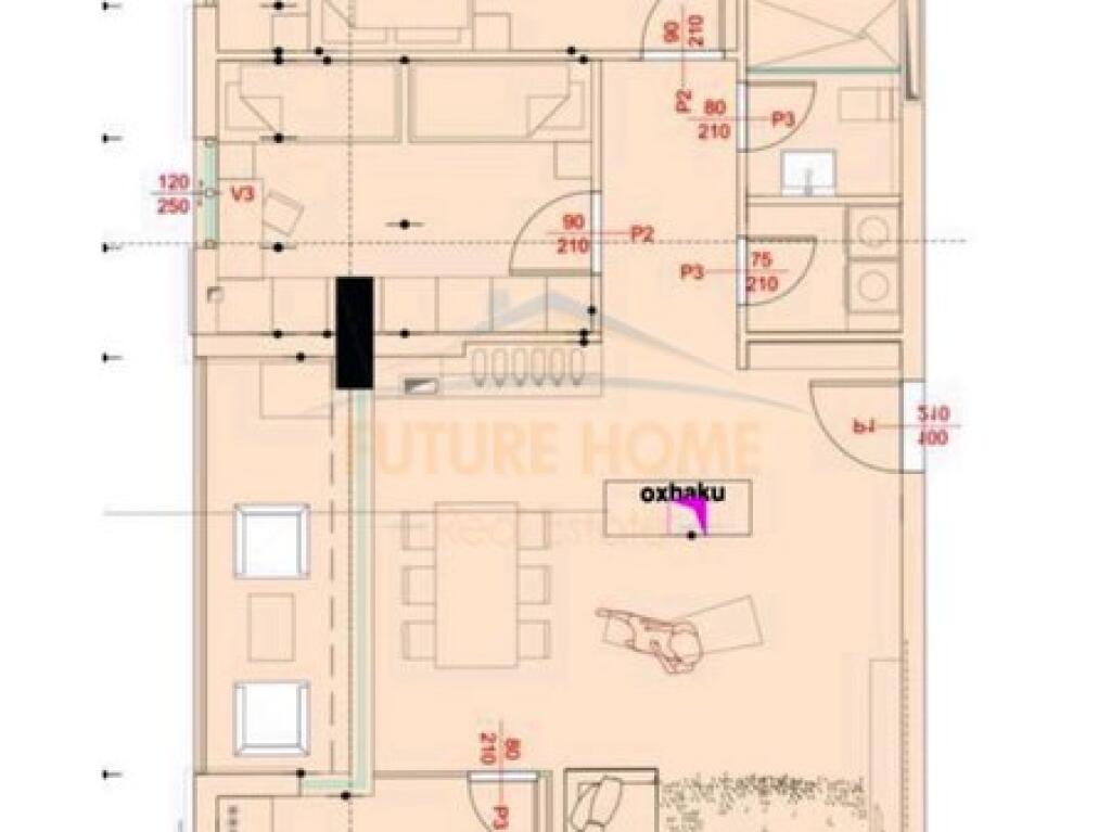 SHITET APARTAMENT 2+1 TEK KOMPLEKSI ASL, OXHAKU, TIRANE