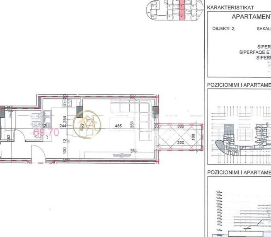 Shitet, Apartament 1+1, Kodra E Diellit 2 , 135.000 Euro.