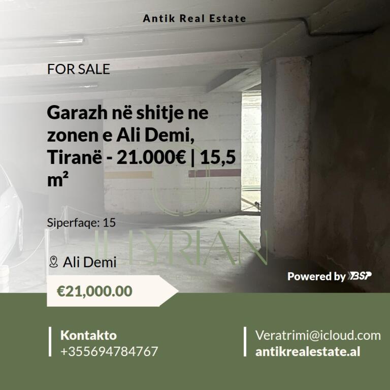 VENDITA GARAGE A ALI DEMI TIRANA
